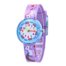Load image into Gallery viewer, 11 Designs Christmas Gift Cute Unicorn Girl Watch Children Fashion Watch SportS Jelly Cartoon New Boy Watch