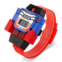 Load image into Gallery viewer, SKMEI New Children Robot Toy Watch Cartoon Sports Digital Wristwatch Boys Girls friends Gift for the Childhood Transformers 1095