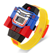 Load image into Gallery viewer, SKMEI New Children Robot Toy Watch Cartoon Sports Digital Wristwatch Boys Girls friends Gift for the Childhood Transformers 1095