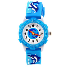 Load image into Gallery viewer, Children Kids 3D Cartoon Pattern Battery Powered Gift Watch Lovely Quartz Movement Silicone Strap Waterproof Pin Buckle Boy Girl