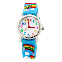 Load image into Gallery viewer, Children Kids 3D Cartoon Pattern Battery Powered Gift Watch Lovely Quartz Movement Silicone Strap Waterproof Pin Buckle Boy Girl