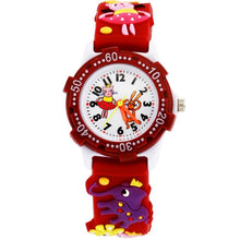 Load image into Gallery viewer, Children Kids 3D Cartoon Pattern Battery Powered Gift Watch Lovely Quartz Movement Silicone Strap Waterproof Pin Buckle Boy Girl