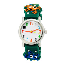 Load image into Gallery viewer, Children Kids 3D Cartoon Pattern Battery Powered Gift Watch Lovely Quartz Movement Silicone Strap Waterproof Pin Buckle Boy Girl