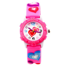 Load image into Gallery viewer, Children Kids 3D Cartoon Pattern Battery Powered Gift Watch Lovely Quartz Movement Silicone Strap Waterproof Pin Buckle Boy Girl