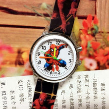 Load image into Gallery viewer, 2019 Spiderman Children Watches Cartoon Electronic Colorful Light Source Child Watch Boys Birthday Party Kids Gift Clock Wrist