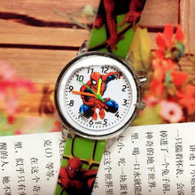 Load image into Gallery viewer, 2019 Spiderman Children Watches Cartoon Electronic Colorful Light Source Child Watch Boys Birthday Party Kids Gift Clock Wrist
