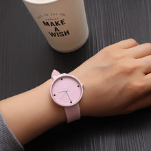 Load image into Gallery viewer, Fashion Cute Children Watches Students Pure Color Child Quartz Wrist Watch Clock Gifts For Girls Boys Black relogio infantil