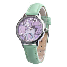 Load image into Gallery viewer, 2019 Unicorn Watch Children's watch Carton Rainbow Animal Kids Girls Leather Band Analog Alloy Quartz Watches wristwatches