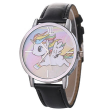 Load image into Gallery viewer, 2019 Unicorn Watch Children's watch Carton Rainbow Animal Kids Girls Leather Band Analog Alloy Quartz Watches wristwatches