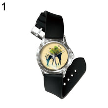 Load image into Gallery viewer, Cartoon Animal Boys Girls Faux Leather Band Analog Display Quartz Wrist Watch