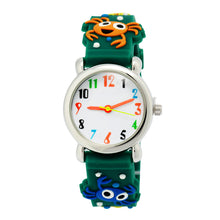 Load image into Gallery viewer, Children Kids Quartz Movement Silicone Strap 3D Cartoon Pattern Battery Powered Adjustable Watch Boy Girl Shockproof Waterproof