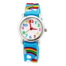 Load image into Gallery viewer, Children Kids Quartz Movement Silicone Strap 3D Cartoon Pattern Battery Powered Adjustable Watch Boy Girl Shockproof Waterproof